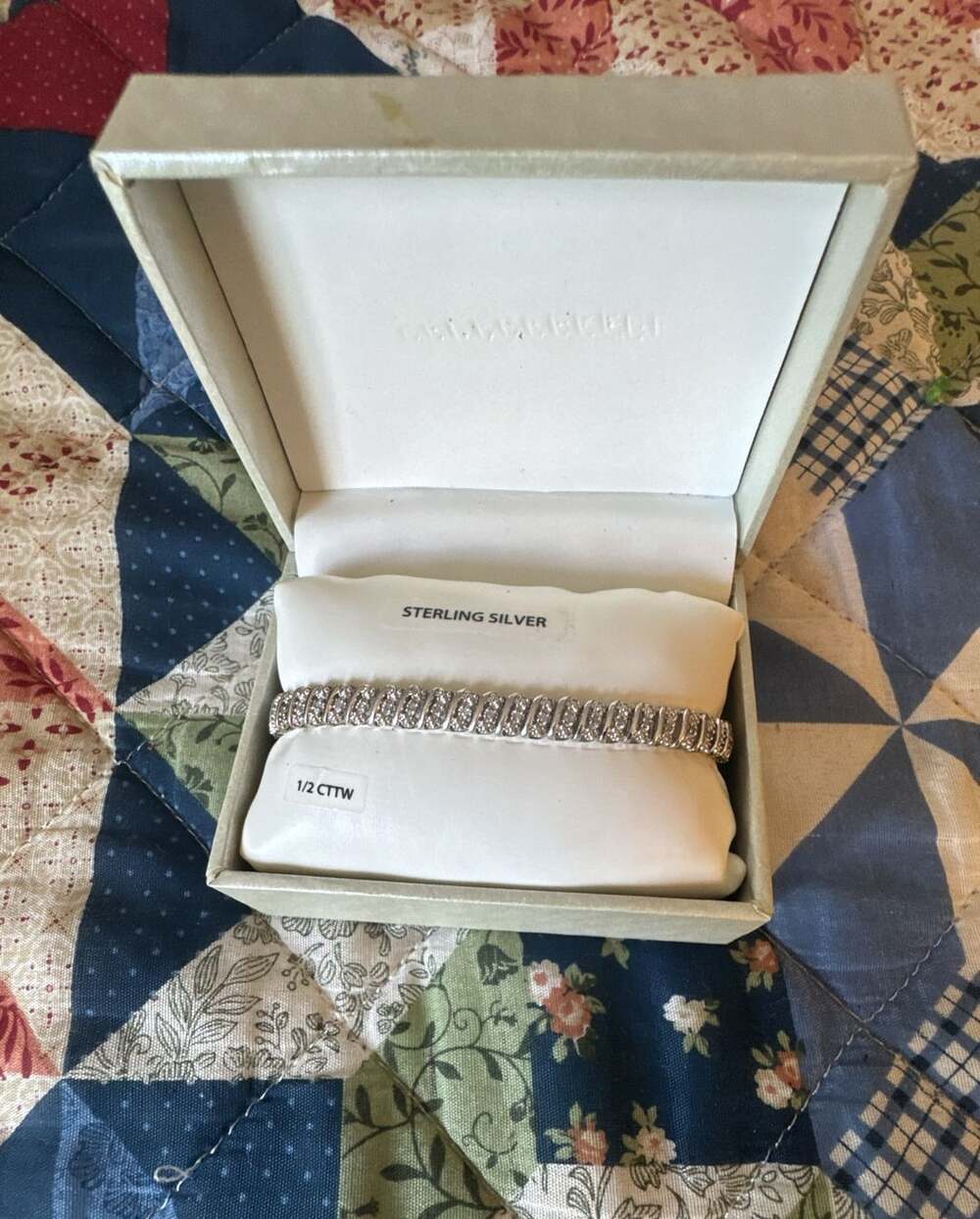 1/2 CTTW Sterling Silver Diamond Bracelet